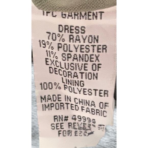 R&M Richards metallic ruched cocktail dress beaded waist – 18W - Picture 9 of 9